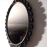Vintage iron mirror with lace pattern 29x40cm
