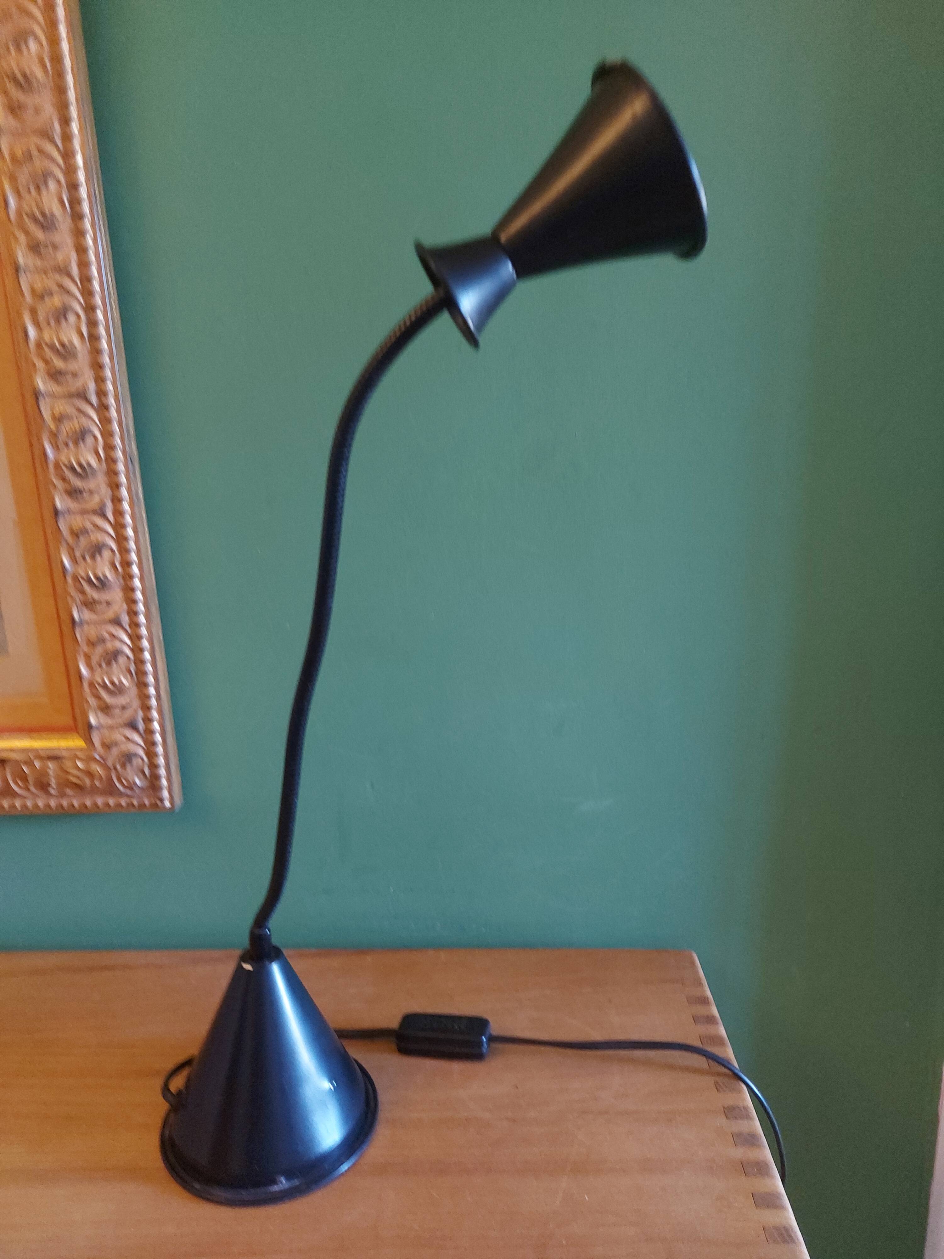Vintage 80'S lamp with diabolo lampshade, made in Italy