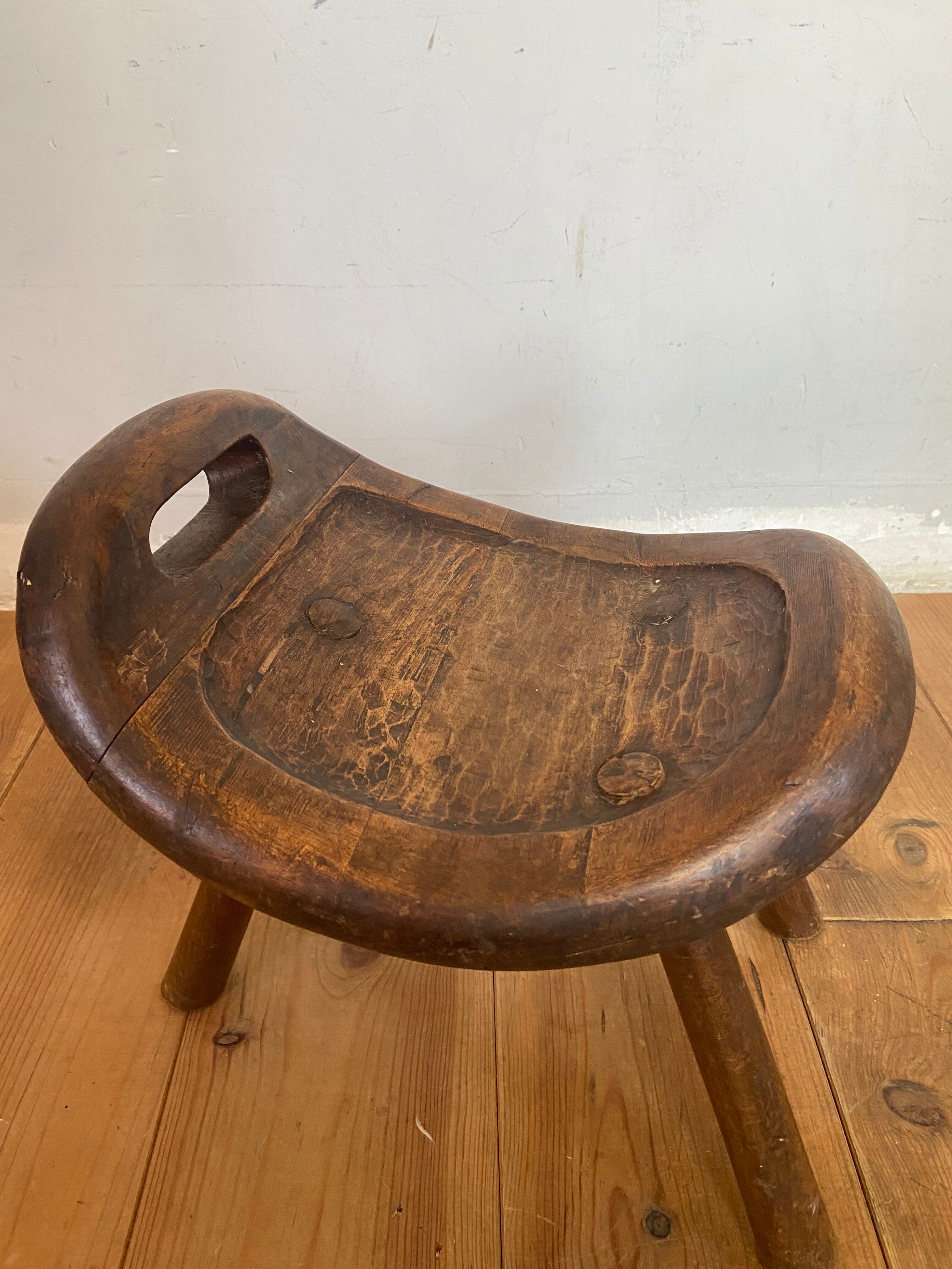 Savoyard milkman's brutalist stool