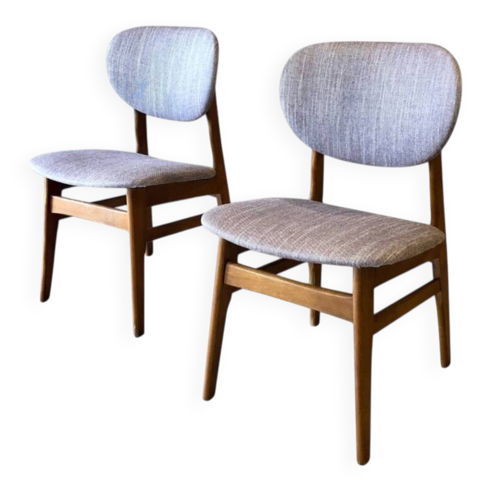 Paire de chaises de Louis Van Teefelen