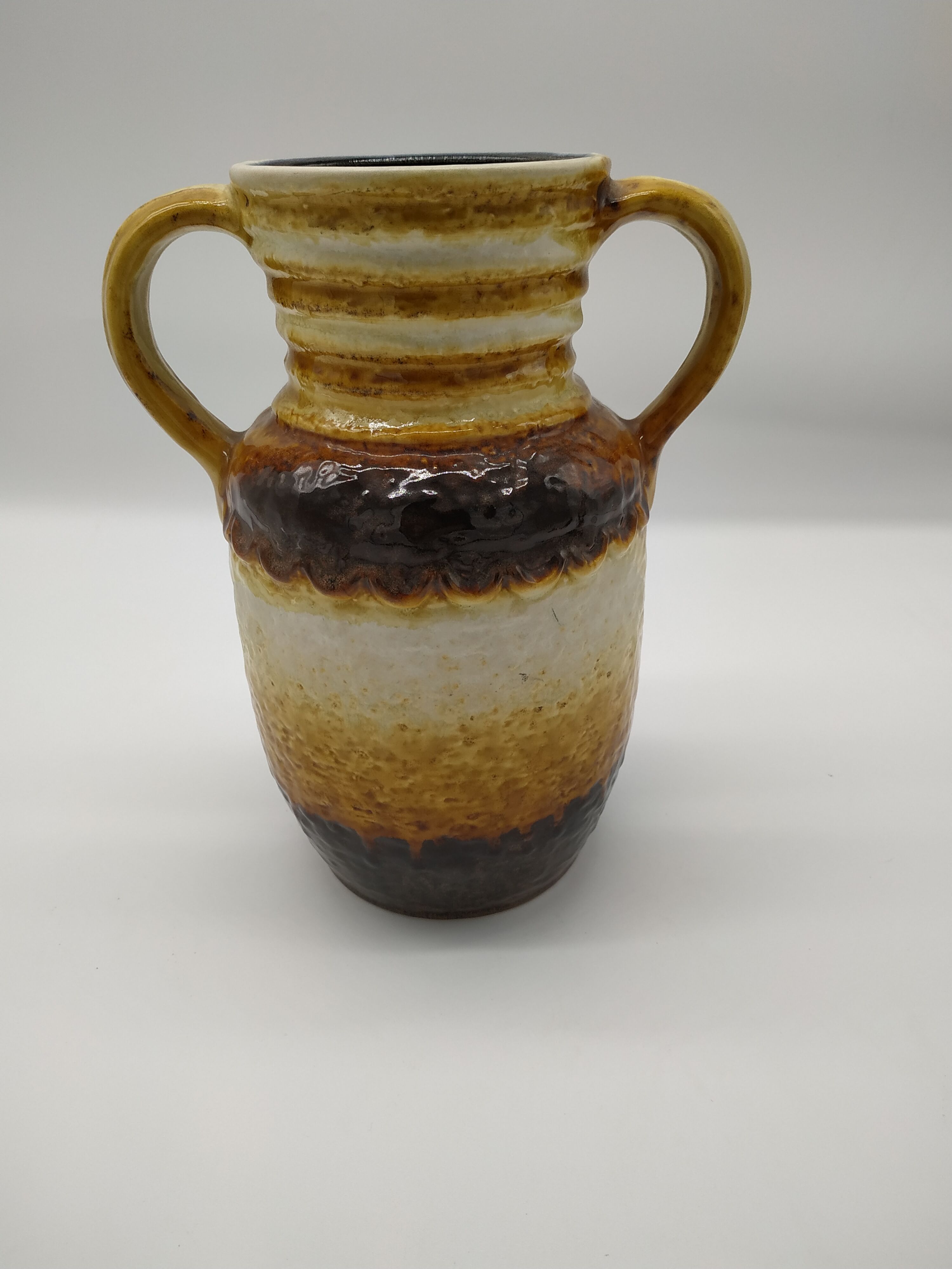 Seventies vintage handle vase