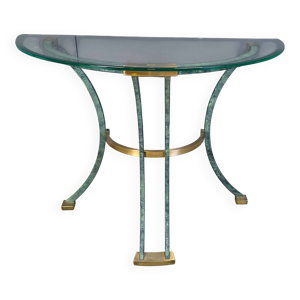 console vintage en laiton - 1970