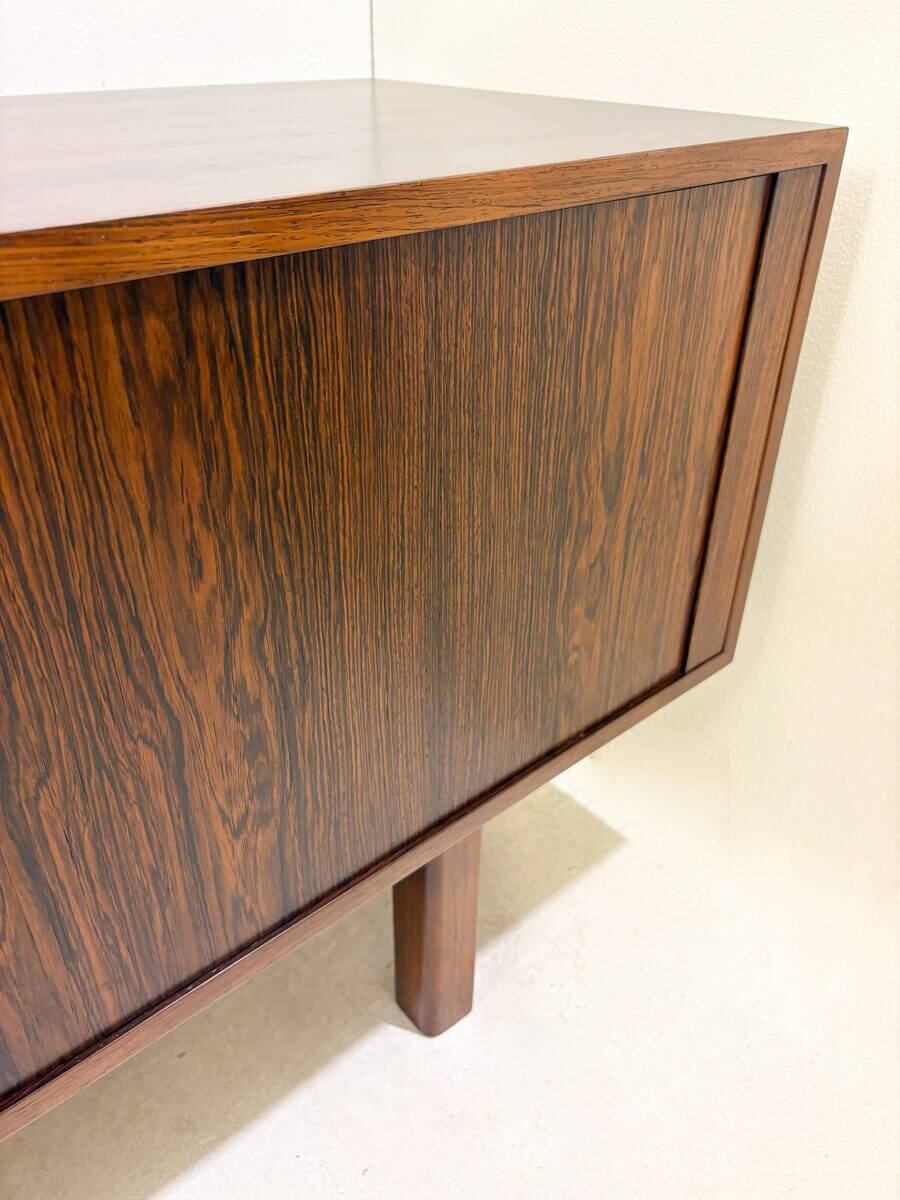 Mid-Century Modern Low Sideboard With Sliding Doors, Italy, 1960s