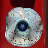 Rare large Jean-Michel Operto glass bowl, signed, 23 cm