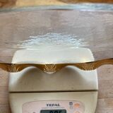 Plat ovale signé annie glass 38/35 made in usa bord ondulé doré à l’or fin