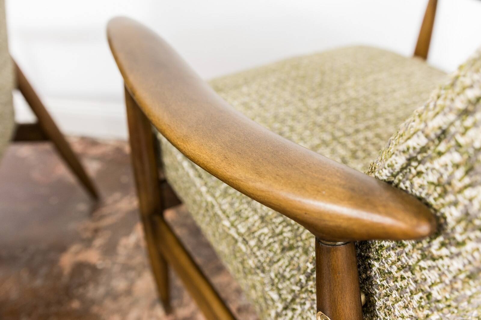 Customizable Pair Of Restored Mid Century Armchairs, 1960s