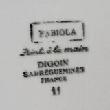 Round dish Fabiola Sarreguemines Digoin