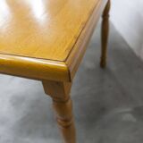 Rustic table from 1960, honey colour, 100x70cm, height 74cm.