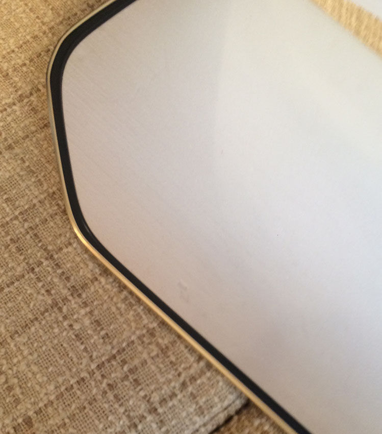 Asymmetrical vintage 50'60 ' free-form mirror, 33x73cm