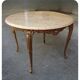 Table basse en bronze de style Louis XV avec plateau en marbre, XXe siècle