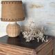 Bedside table and its original patina or small accent piece.