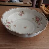 Limoges porcelain salad bowl rooster brand jbt & cie 1910 rose stems
