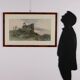 Old painting signed Angelos Giallinas, watercolour on paper from the 1800s.