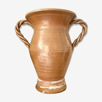Glazed stoneware amphora