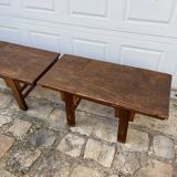 Tables basses jumelles en bois 1950