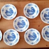 Assiettes creuses Sarreguemines  "romantic"