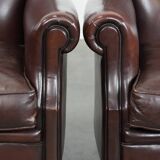 Set of 2 luxury sheepskin armchairs with a timeless look