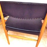 Four Scandinavian-style chairs