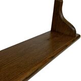 Vintage book shelf wall rack 1970s wood minimalist design