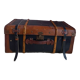 Antique leather suitcase