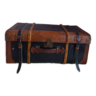 Antique leather suitcase