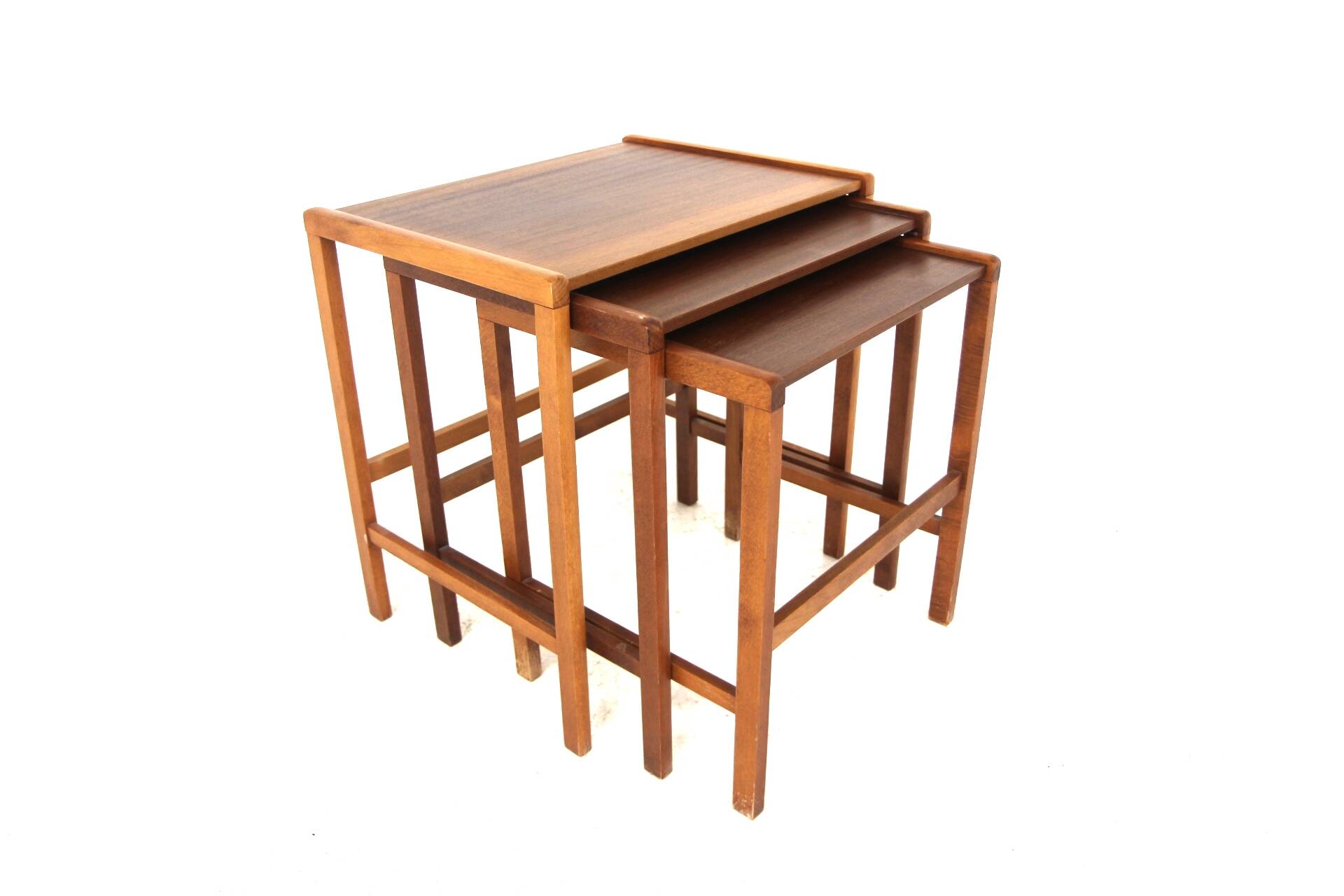 Scandinavian teak nesting tables Möbel-Ikea Sweden, 1960