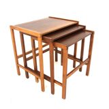 Scandinavian teak nesting tables Möbel-Ikea Sweden, 1960