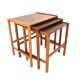 Scandinavian teak nesting tables Möbel-Ikea Sweden, 1960