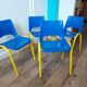4 chaises coque école