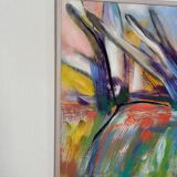 Swedish Oil on Canvas – “komposition” by Peter Trosell – 2006