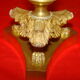 Bronze and brass candlestick, "Restoration" style, electrified as a lamp base.