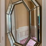 Hexagonal art deco mirror