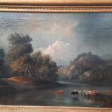 Peinture à l'huile de paysage français du XIXe siècle