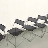 Set of 6 Nuova X-Line chairs, 1977
