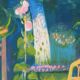 Paul COLLOMB: The garden at night, original signed lithograph.