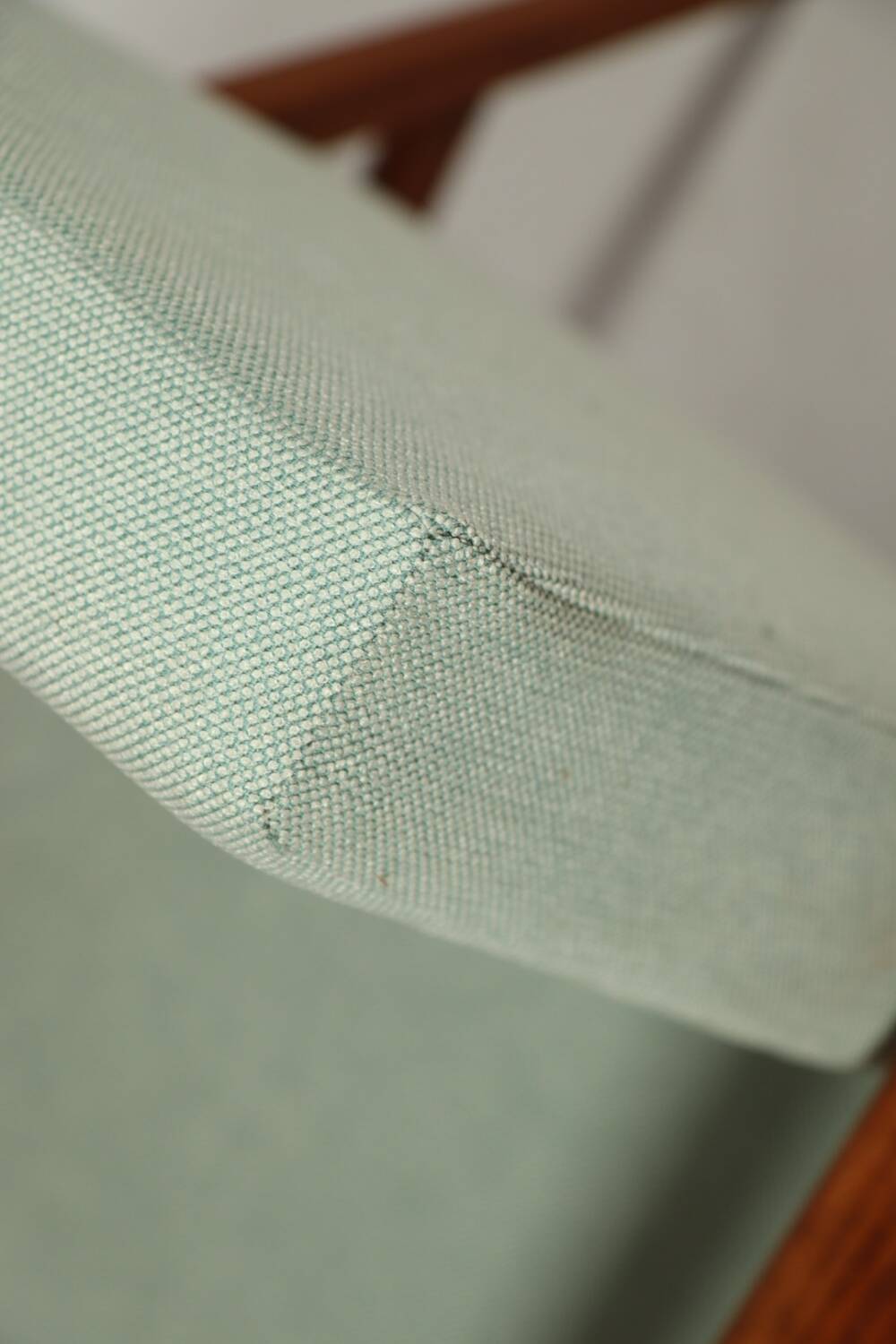 Vintage fauteuil rétro style blue bébé 1970 milieu de siècle modern design fauteuil de salon rénové