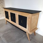 Cabinet from the 50s in solid oak signed FNA N° 0049