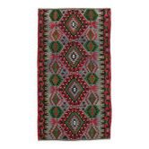 Tapis kilim anatolien vintage fait main turc 161 cm x 290 cm