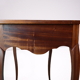 Table d'appoint, travailleuse pupitre vintage artisanale en acajou