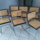 Suite de 6 chaises Cesca B32 par Marcel Breuer vintage années 1990