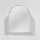 Elegant white lacquered Art Deco mirror in wood, France ca. 1930