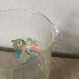 80s glass pitcher