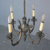 Gloss metal silver style Louis XVI