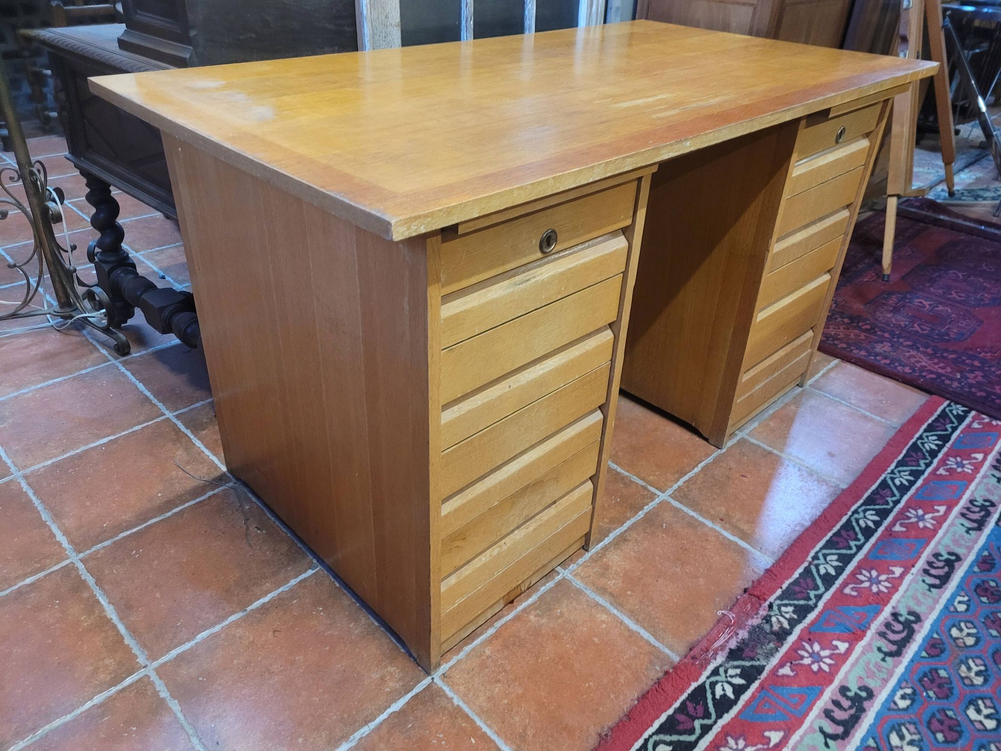 Vintage oak desk from the 60s