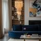 Large Murano Glass Trilobi Chandelier, Italy, 1960s