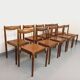 Set of 8 stackable chairs from the Czech manufacturer Bukoza