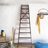 Old wooden painter's stepladder