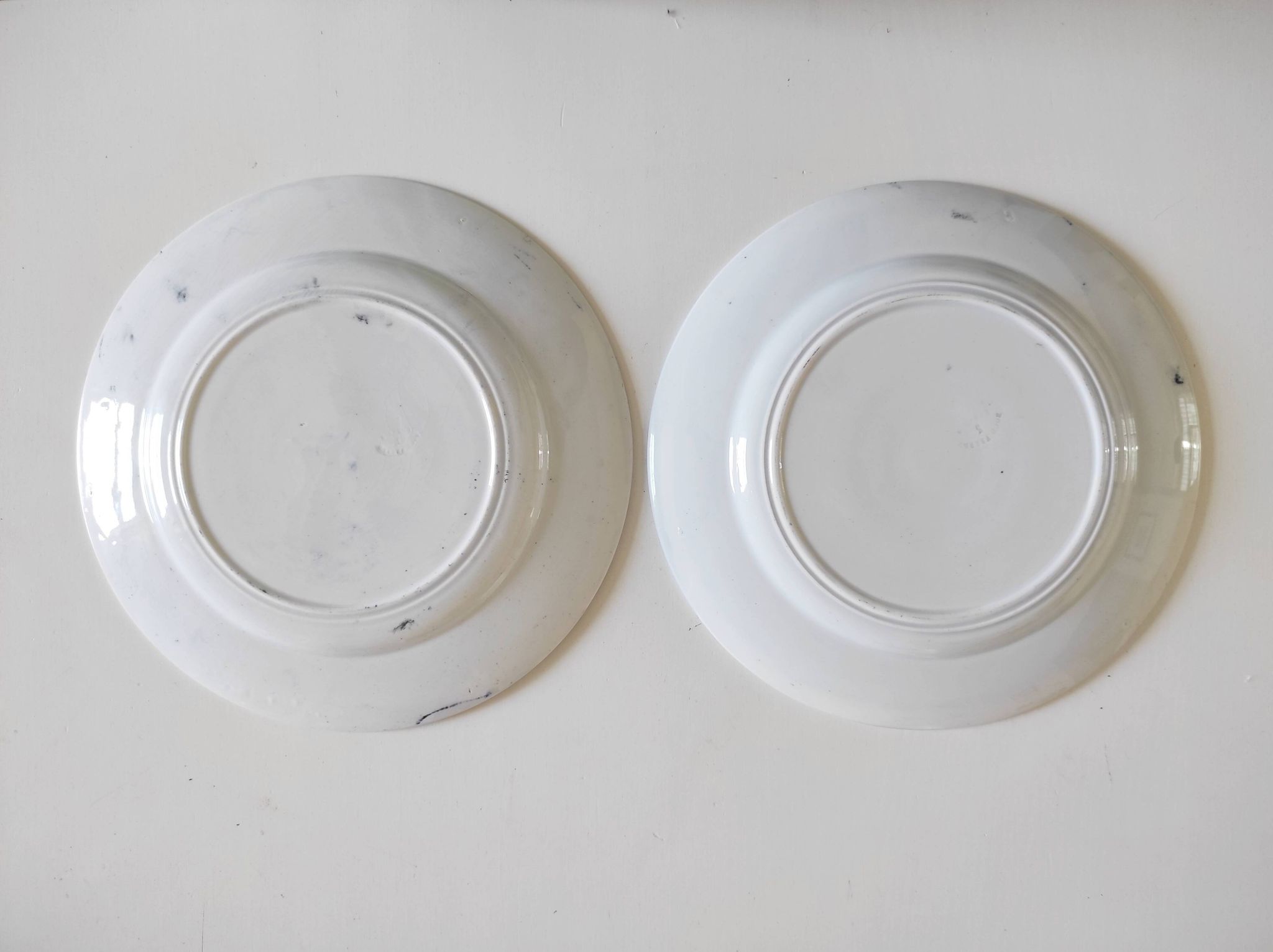 Pair of Gent Boch Frères plates