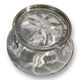 Crystal and solid silver salad bowl