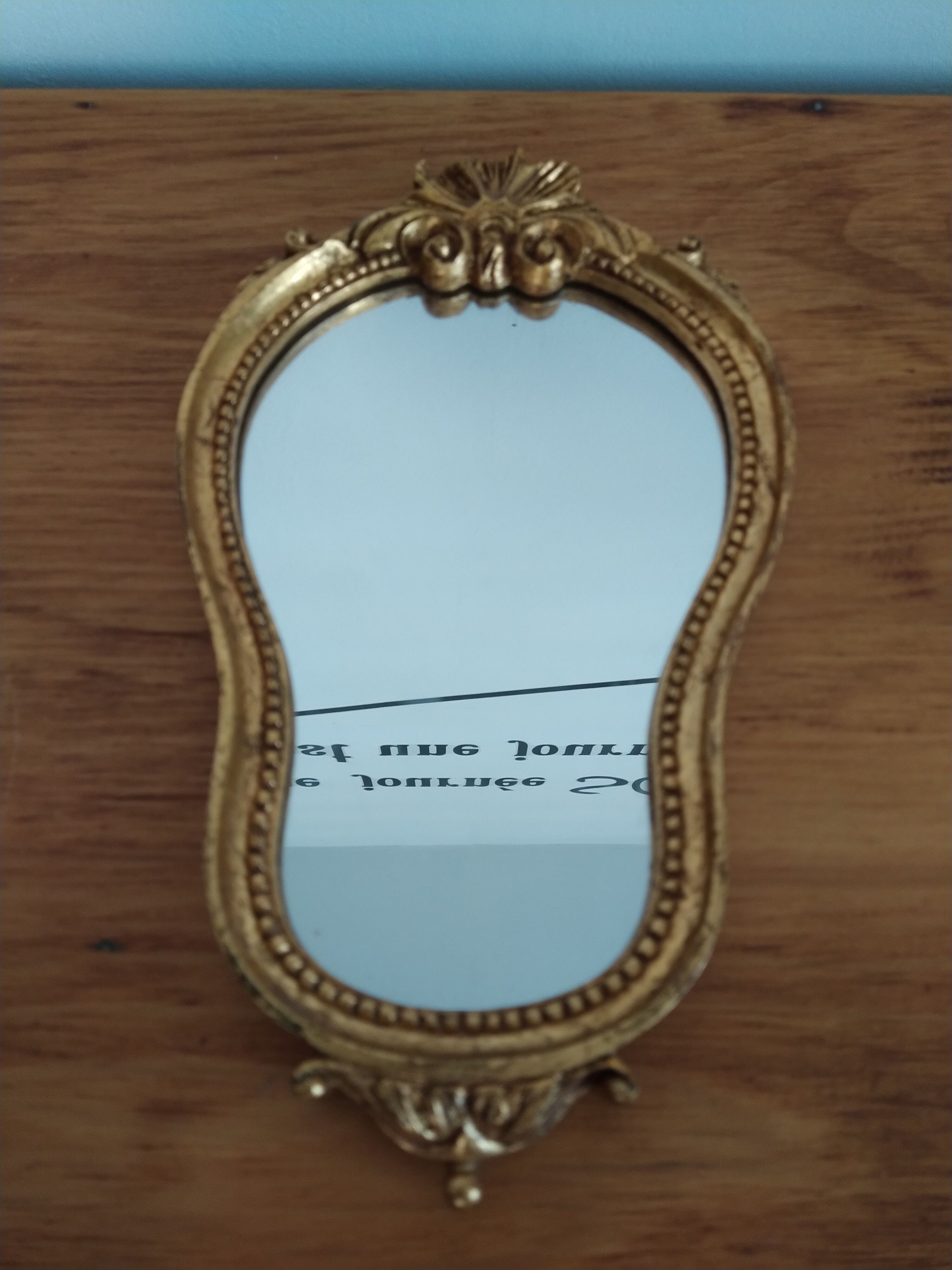 Old golden mirror beautiful patina